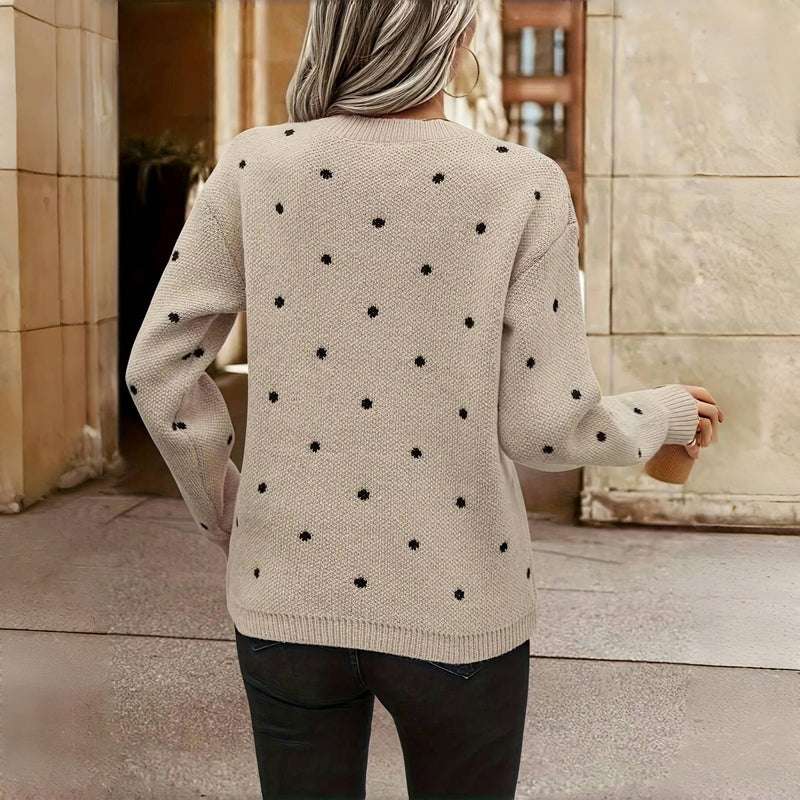 Nordiv™ | Polka Dot Knitted Sweater