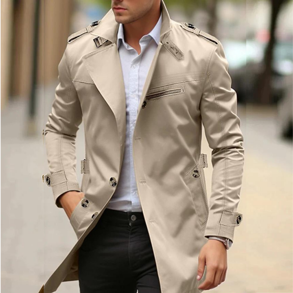 Elegant Men's Trench Coat