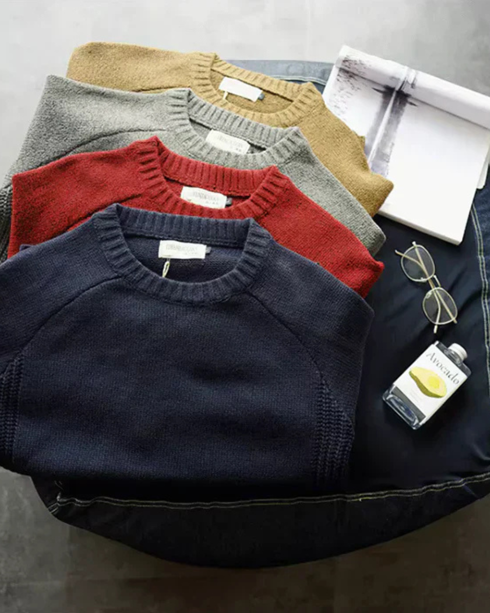 Henry - Wool Sweater with Elbows