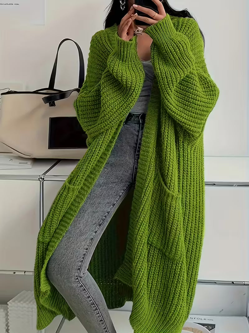 Nordiv™ | Long Knitted Cardigan Women