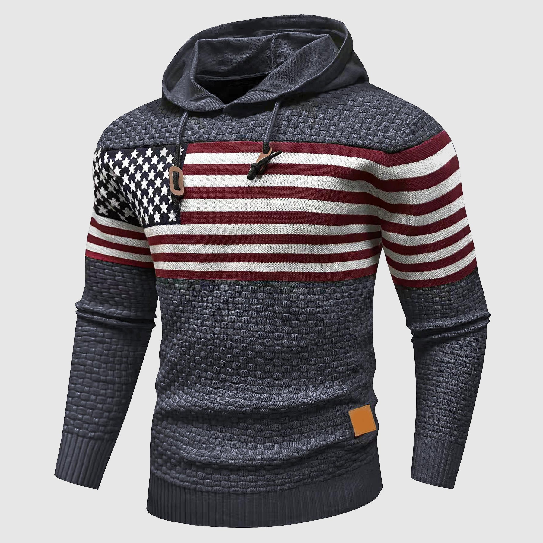 Alessandro Veneti Star & Stripe Pullover Hoodie
