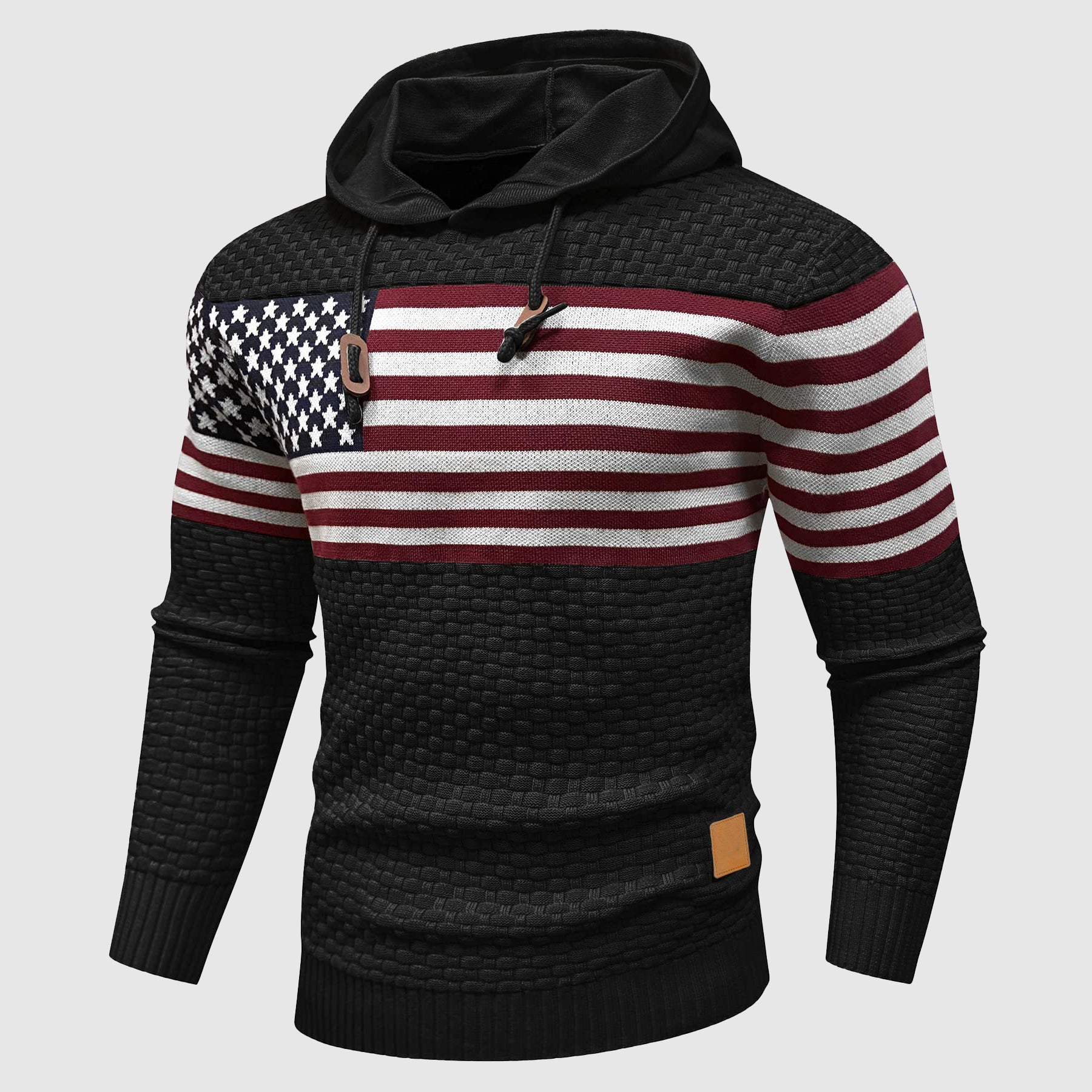 Alessandro Veneti Star & Stripe Pullover Hoodie