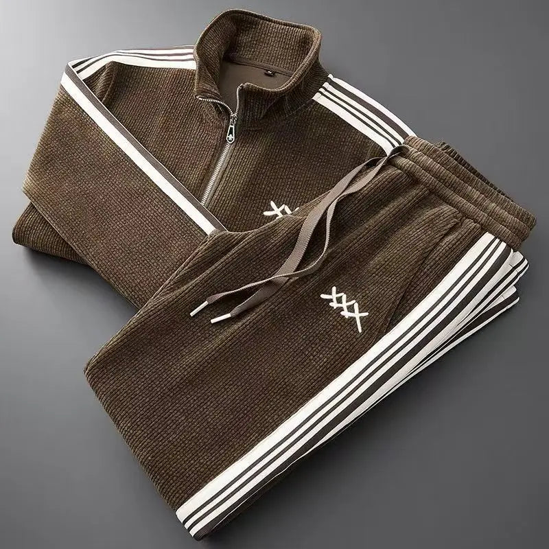 Alessandro Veneti Corduroy Athletic Tracksuit