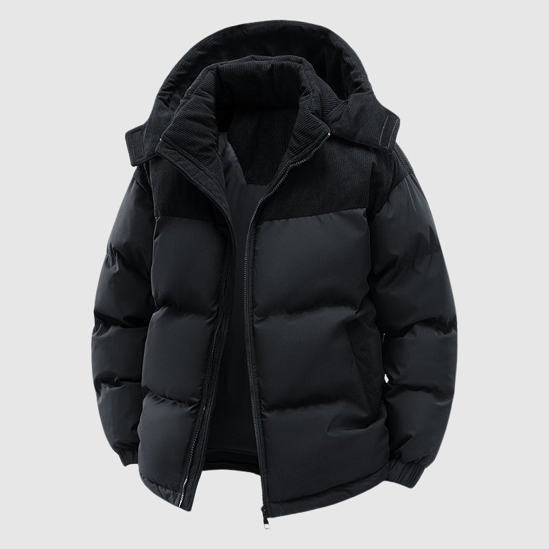 Men's Casual Winter Zip-Up Puffer Jacket