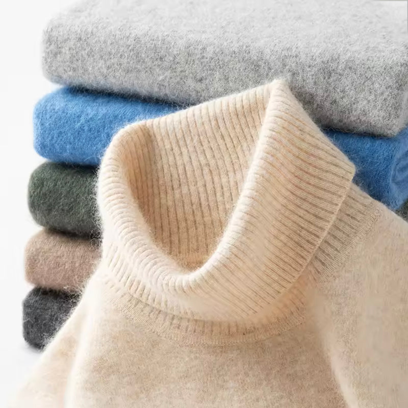 Cozy CloudSoft Turtleneck Knit Sweater