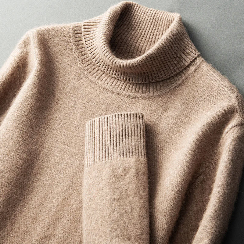 Cozy CloudSoft Turtleneck Knit Sweater