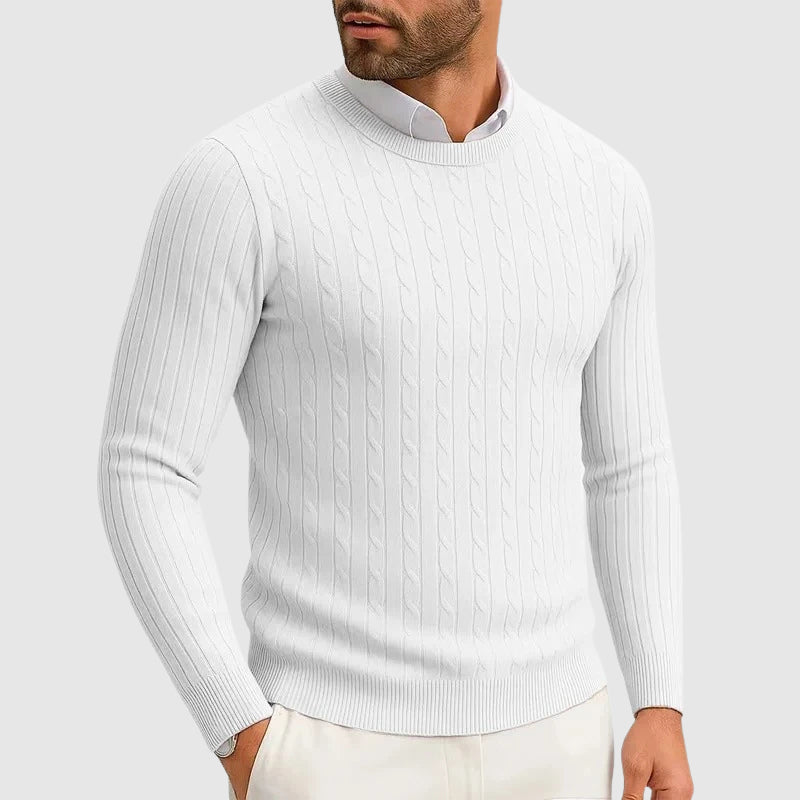 Nordiv™ |Classic Ribbed Cable Knit Sweater