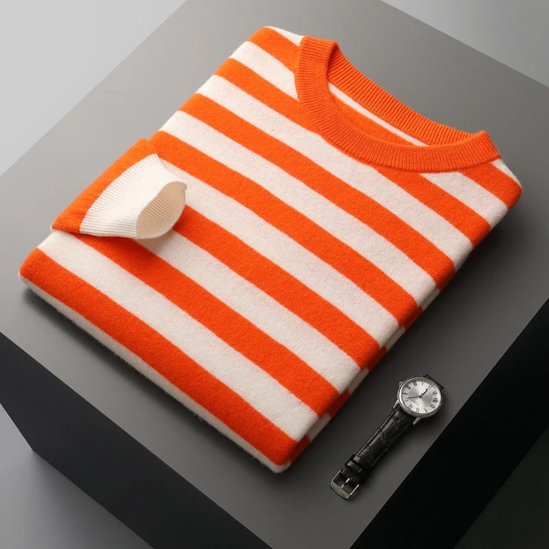 Striped Cashmere Sweater by François Blanchet