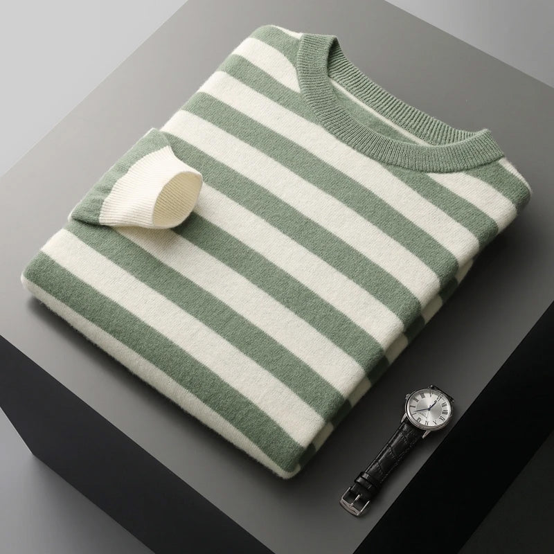 Striped Cashmere Sweater by François Blanchet