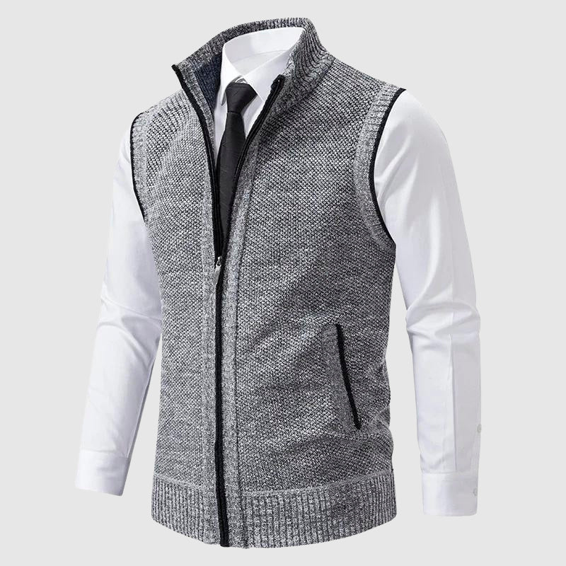 François Blanchet Zip-Front Sweater Vest