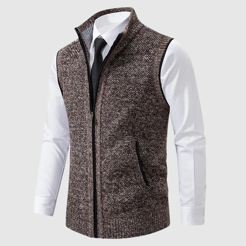 François Blanchet Zip-Front Sweater Vest