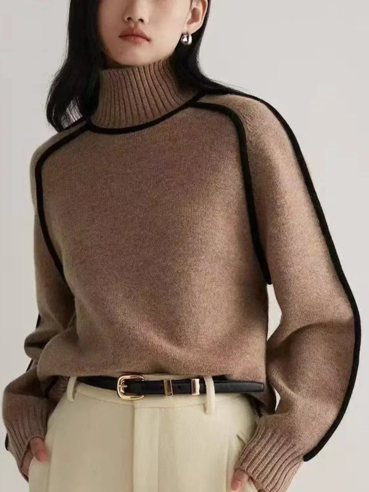Evie™ – Elegant Turtleneck Sweater for Timeless Sophistication