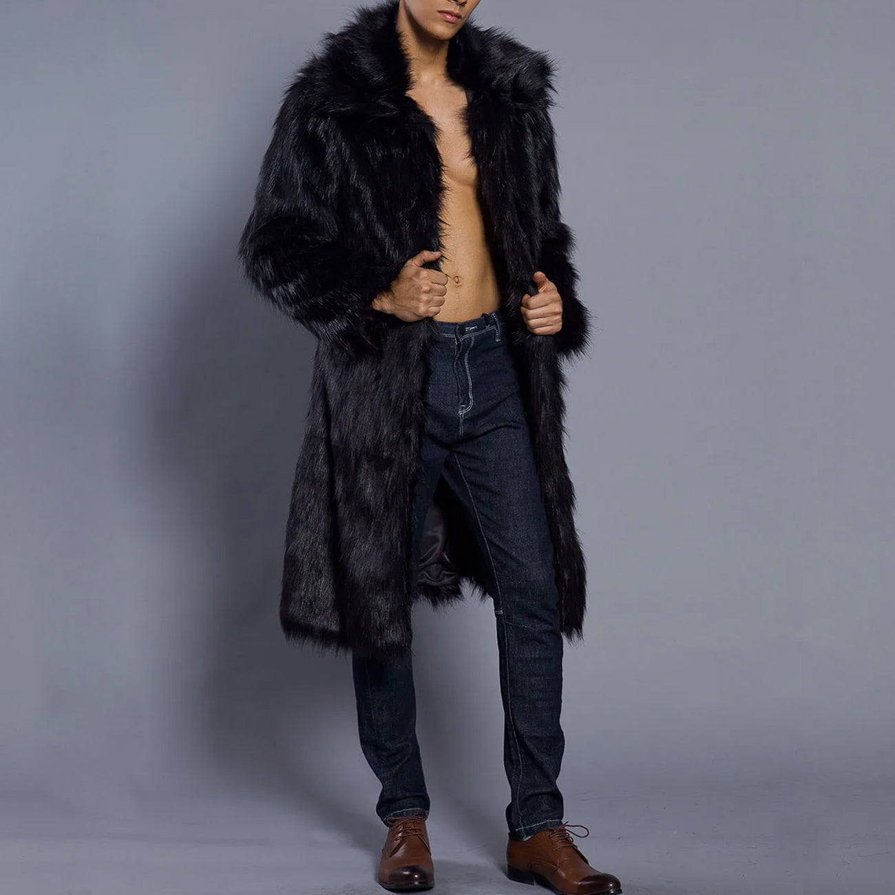 Lorenzo Vitali Luxurious Winter Fur Coat