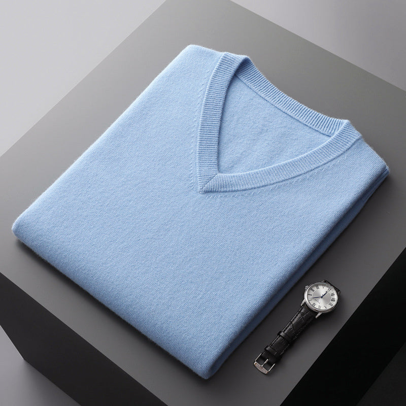 Nordiv™ | V-Neck Sweater in Wool Blend