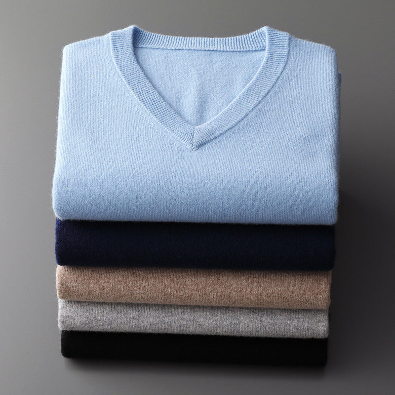 Nordiv™ | V-Neck Sweater in Wool Blend