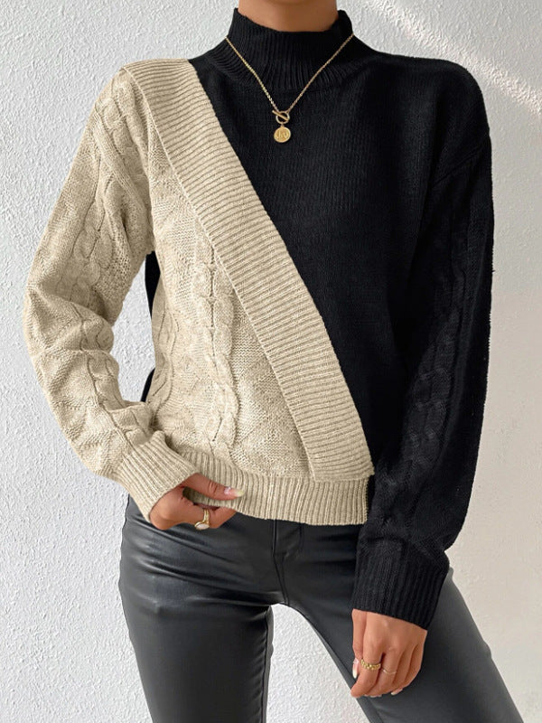 Talbot™ | Contrast Cable Knit Sweater