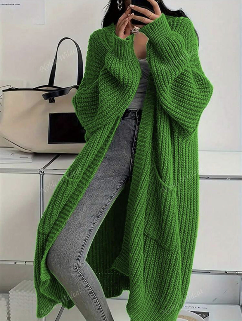 Nordiv™ | Long Knitted Cardigan Women