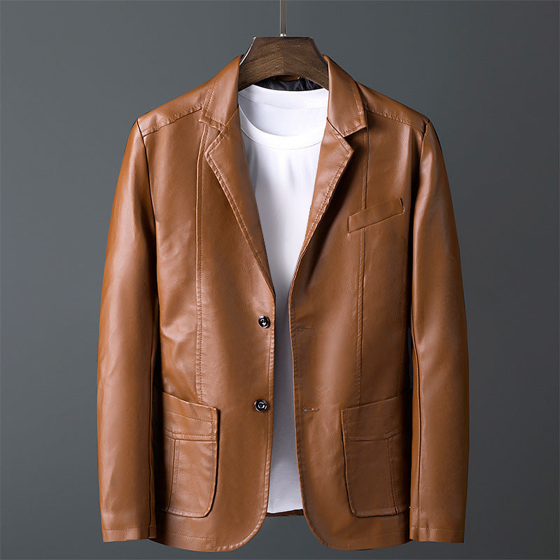 Roberto Russo Timeless Leather Jacket with Classic Cut