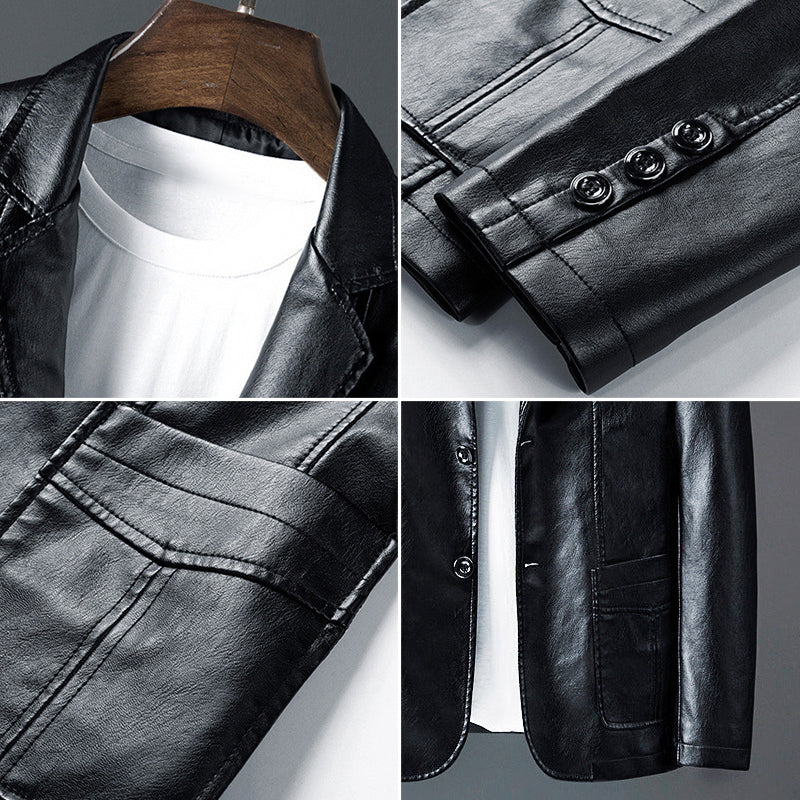 Roberto Russo Timeless Leather Jacket with Classic Cut