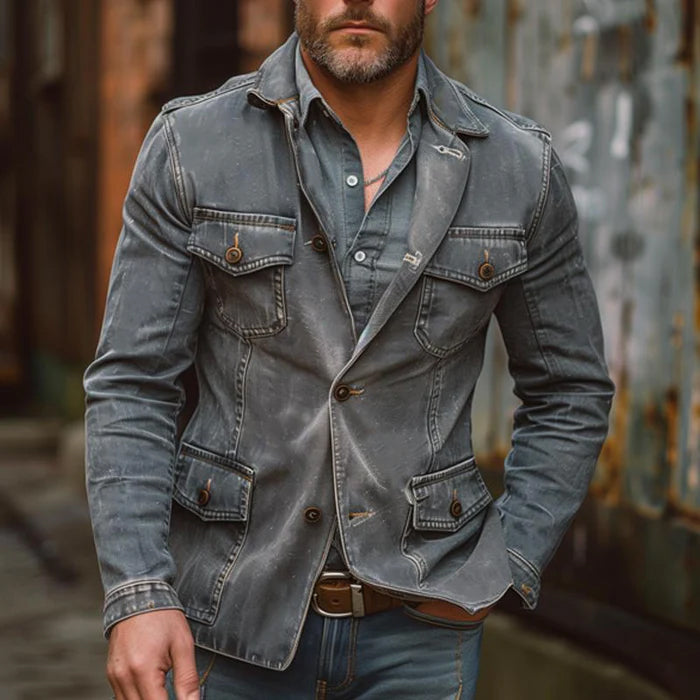 Roberto Russo Distressed Denim Jacket