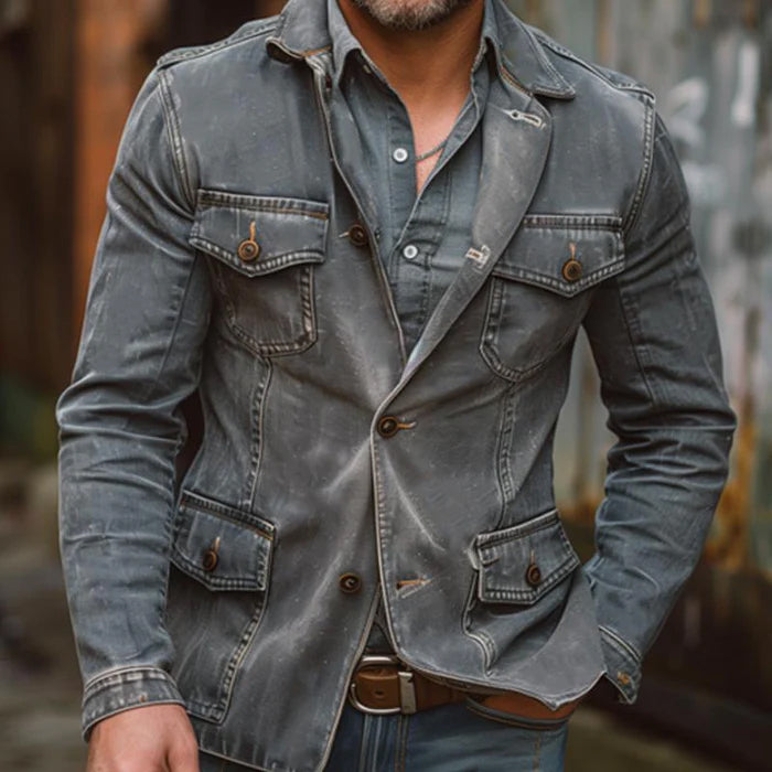 Roberto Russo Distressed Denim Jacket