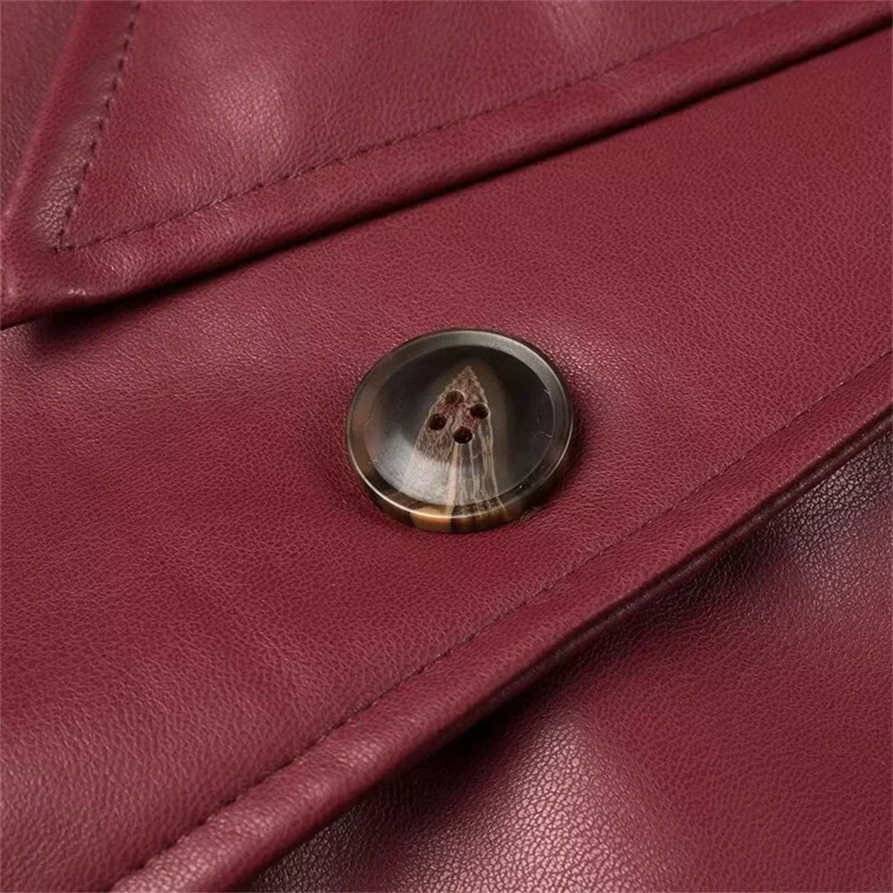 Talbot™ | Marie Faux Leather Trench Coat