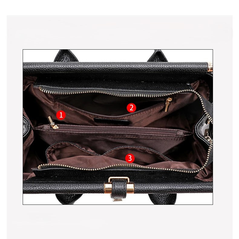 Evelina Croc-Embossed Handbag