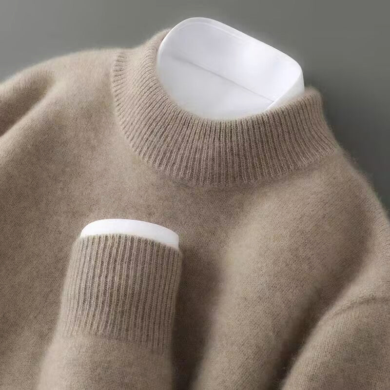 Nordiv™ | Cozy Cashmere Blend Mock Neck Sweater