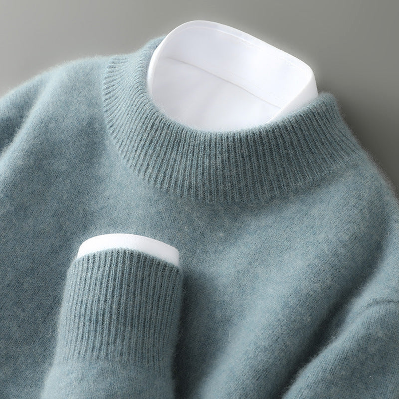 Nordiv™ | Cozy Cashmere Blend Mock Neck Sweater