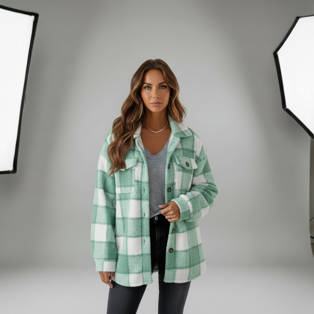 Talbot™ | Cozy Plaid Fleece Jacket