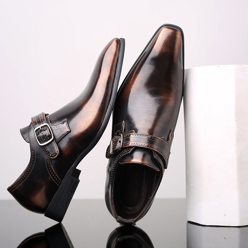 Nordiv™ | Glossy Monk Shoes