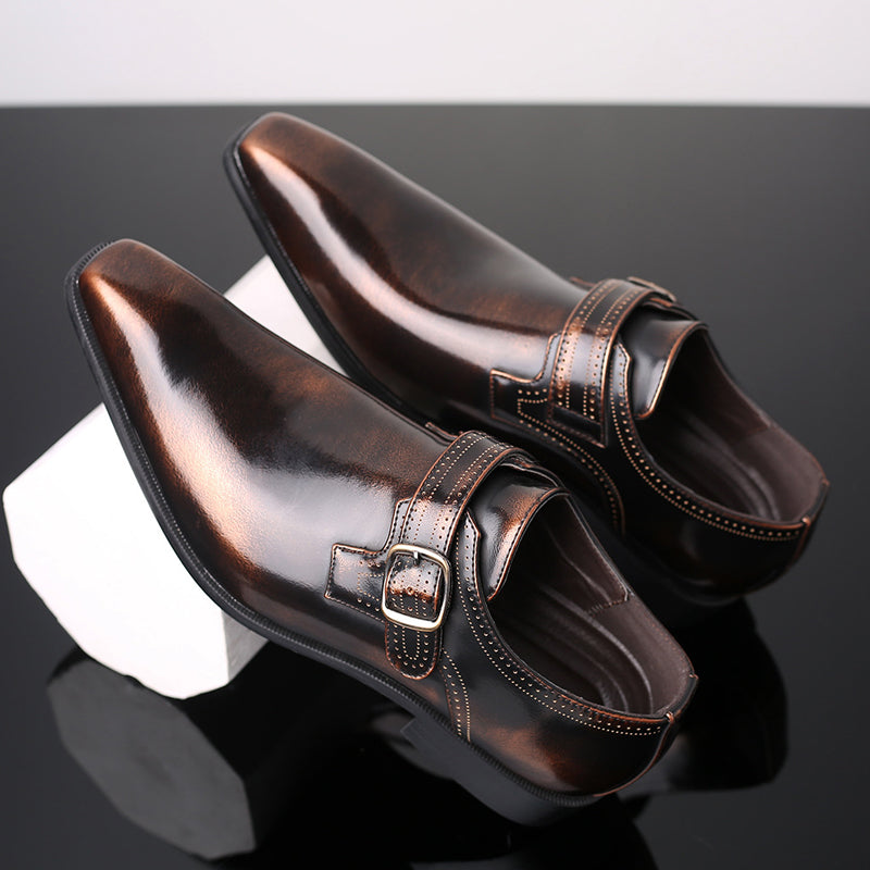 Nordiv™ | Glossy Monk Shoes