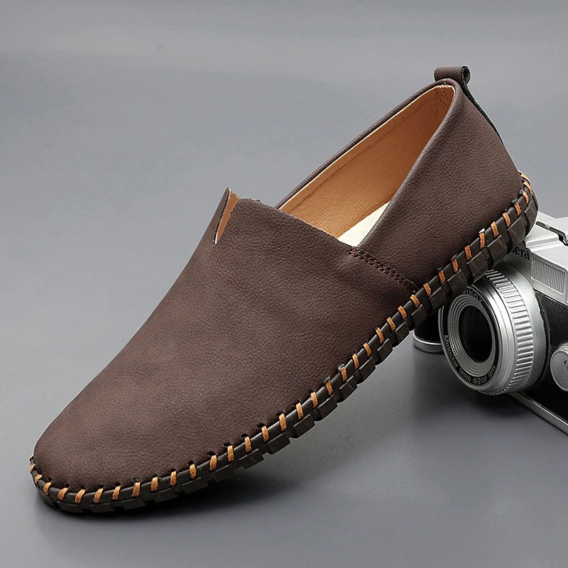 Nordiv™ | Santorini Leather Slip-On Shoes