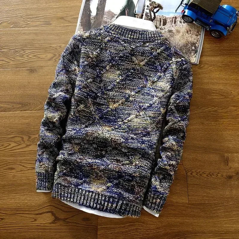 Theodore Willow Knit Wool Crewneck Sweater