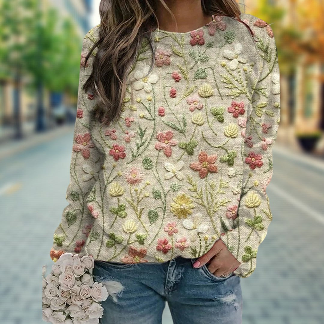 Nordiv™ | Floral Pattern Pullover for Women
