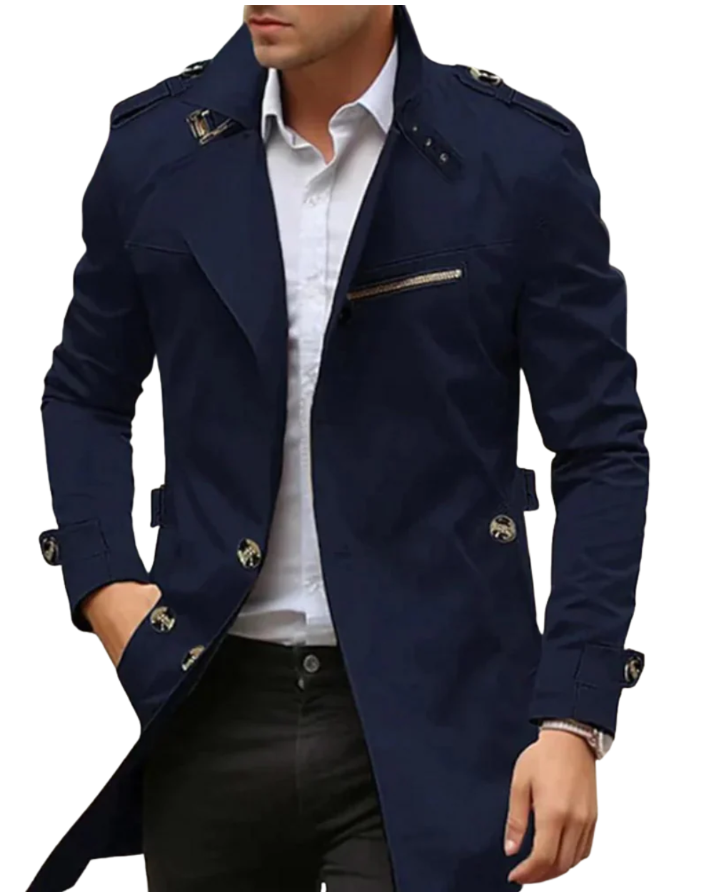 Elegant Men's Trench Coat