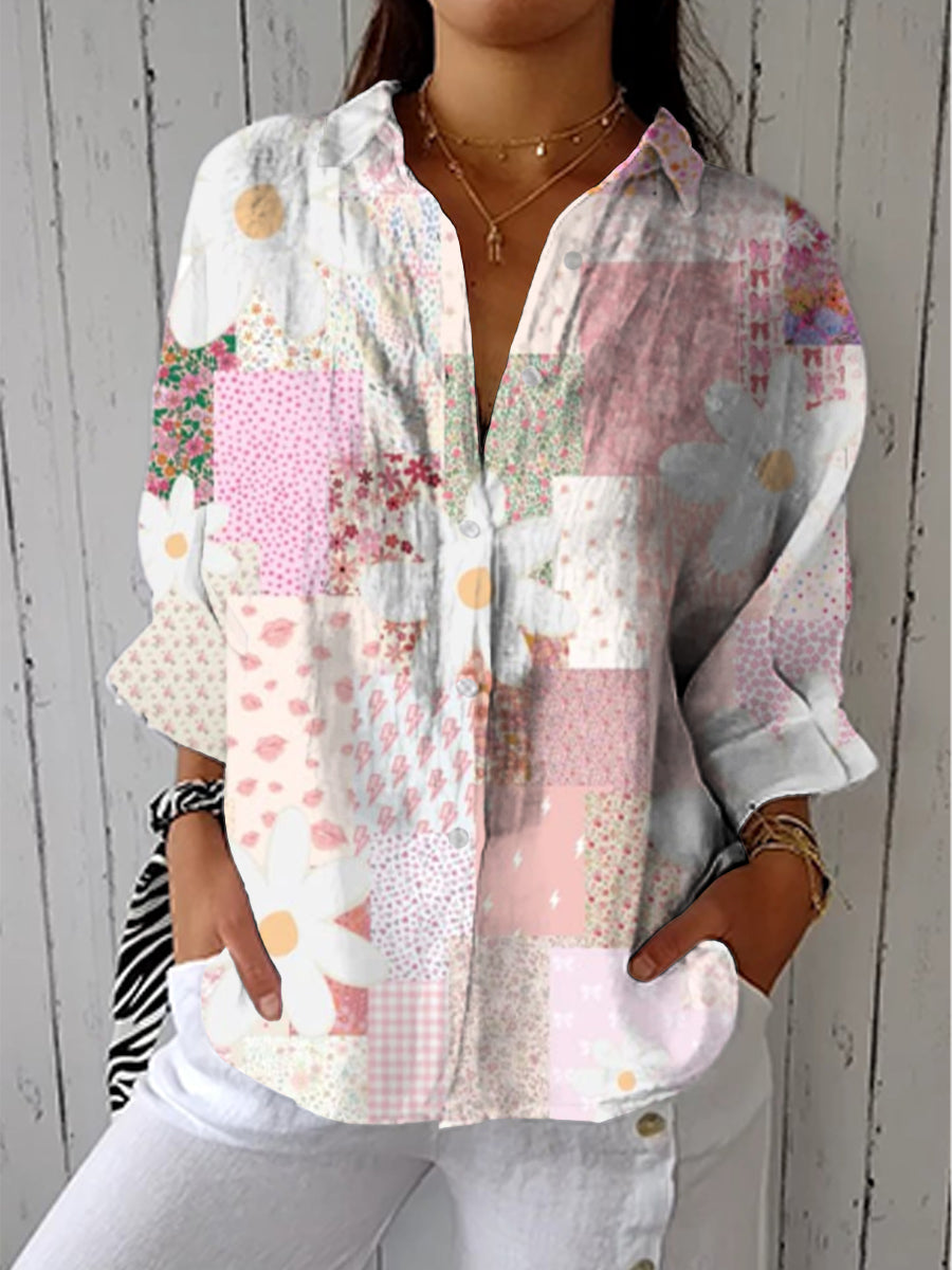 Talbot™| Patchwork Daisy Blouse