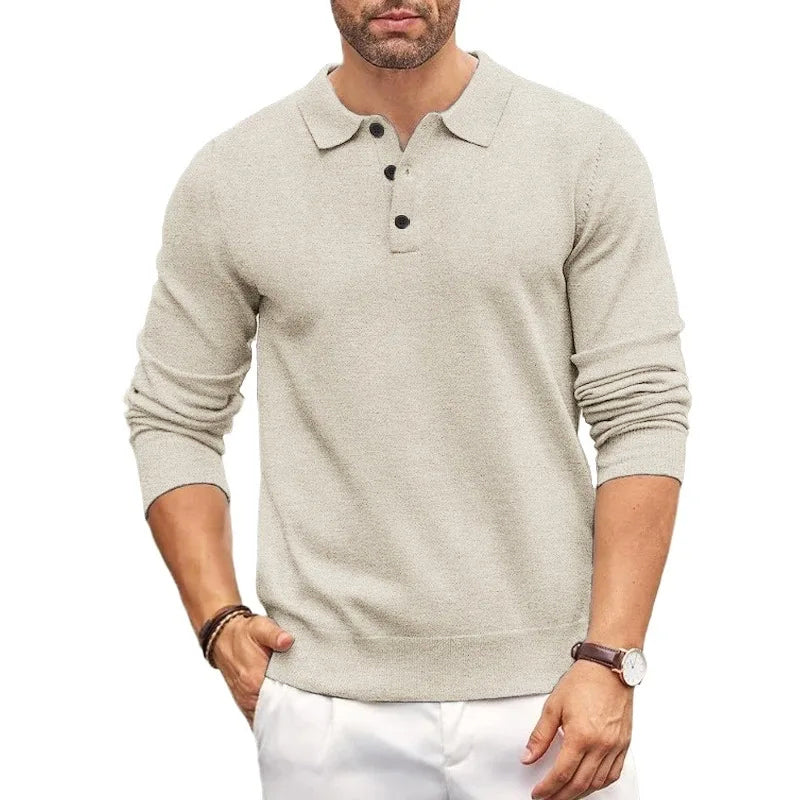 Nordiv™ | Polo Collar Elegant Knit Sweater