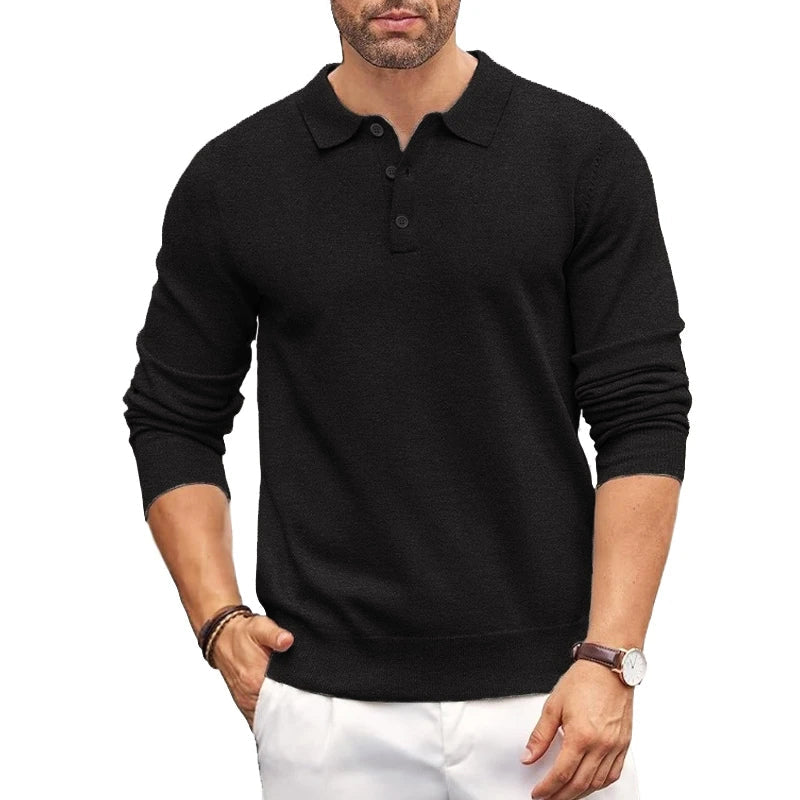 Nordiv™ | Polo Collar Elegant Knit Sweater