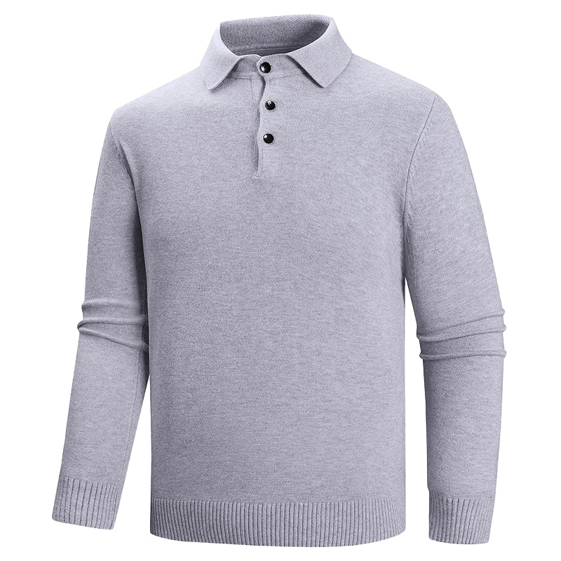 Nordiv™ | Polo Collar Elegant Knit Sweater
