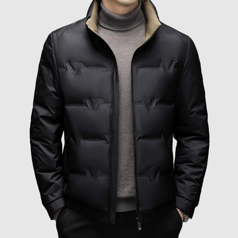 Men's Insulated Duck Down Winter Zip Jacket