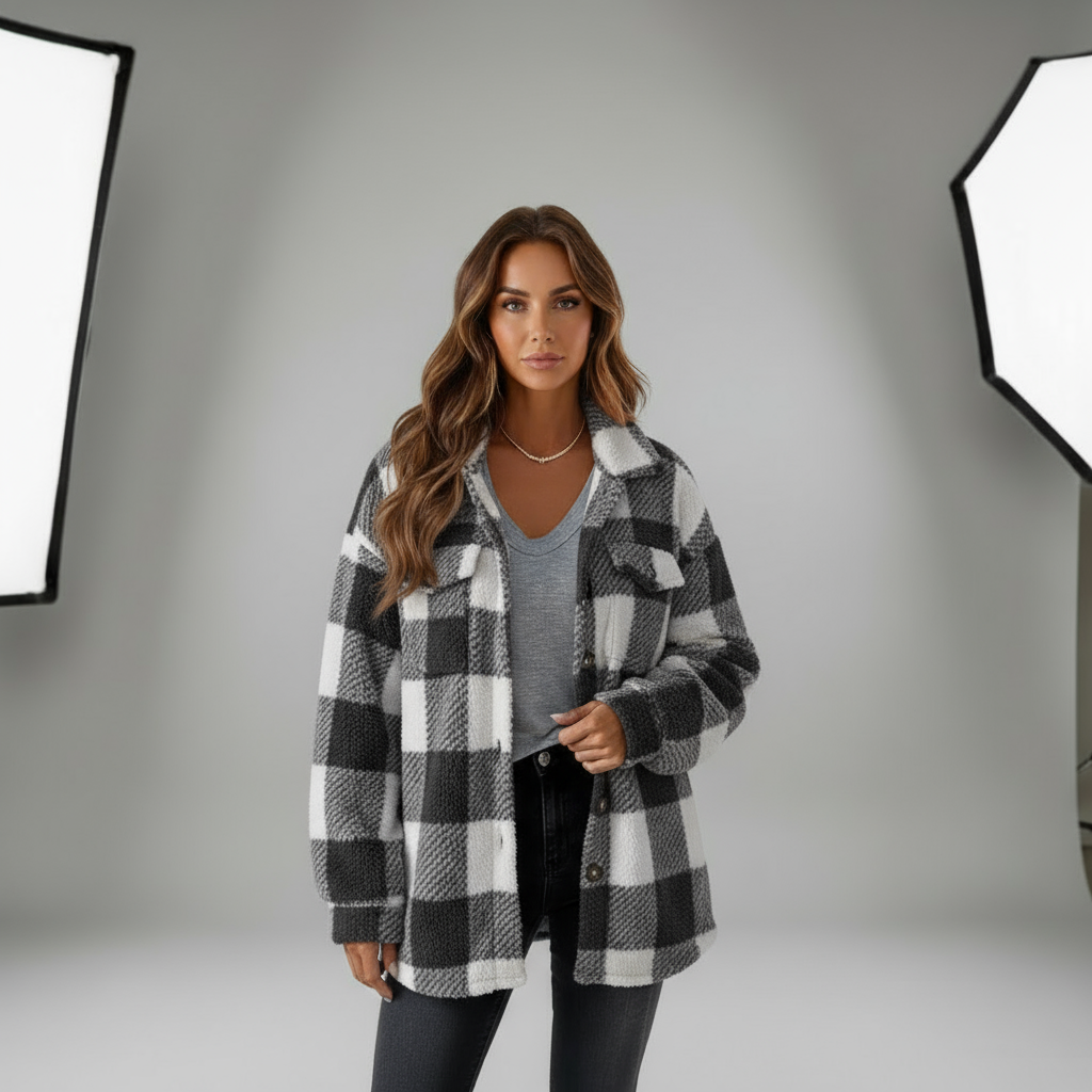 Talbot™ | Cozy Plaid Fleece Jacket