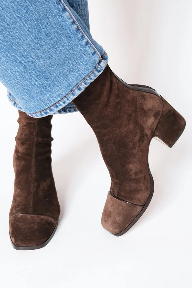 Nordiv™ | Square toe heeled boots
