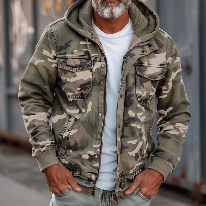 Sami | Jacket with Camouflage Pattern