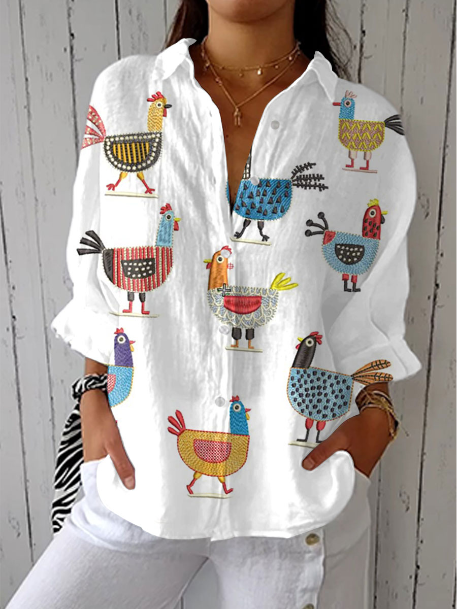 Talbot™| Playful Hen Blouse