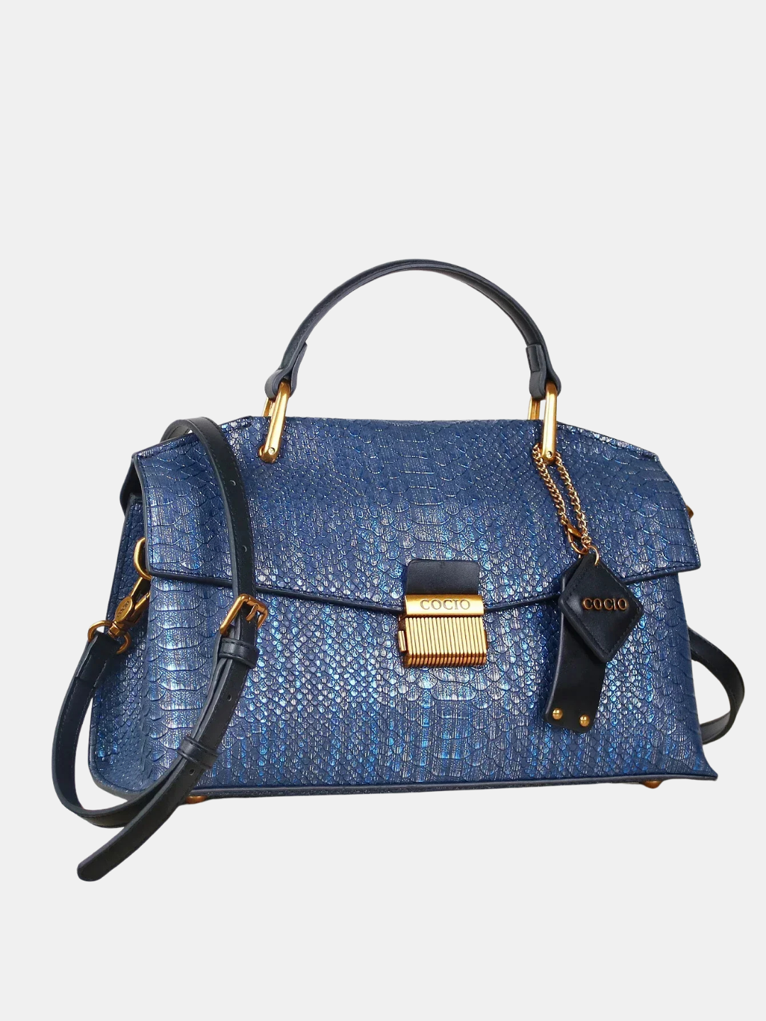 Clarissa Python Print Tote
