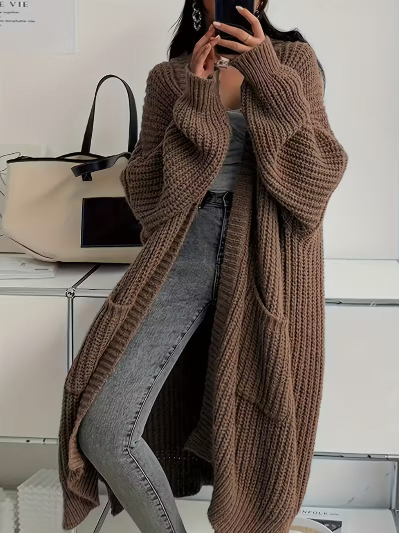 Nordiv™ | Long Knitted Cardigan Women