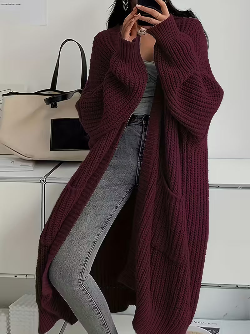 Nordiv™ | Long Knitted Cardigan Women