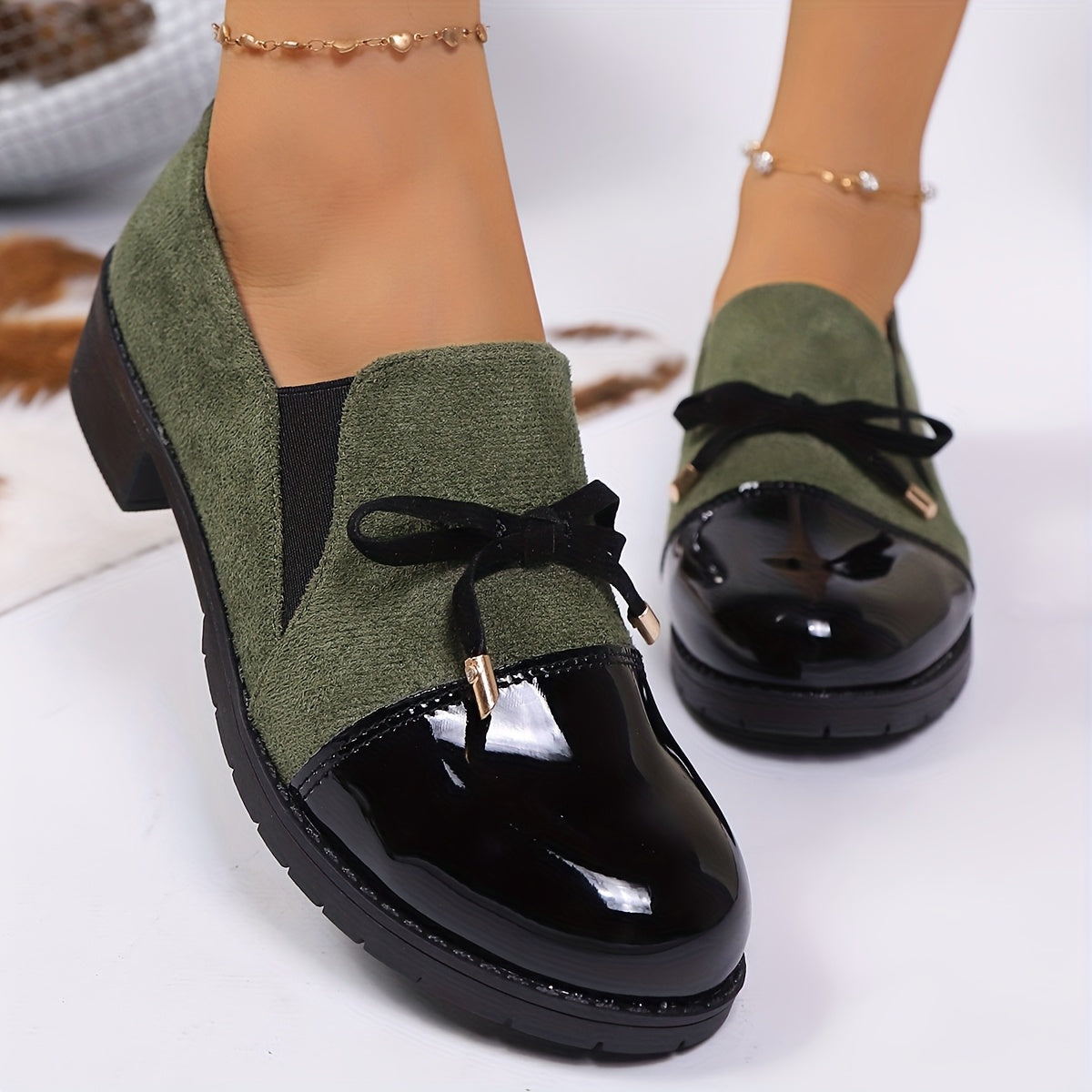 Nordiv™ | Velvet Bow Loafers