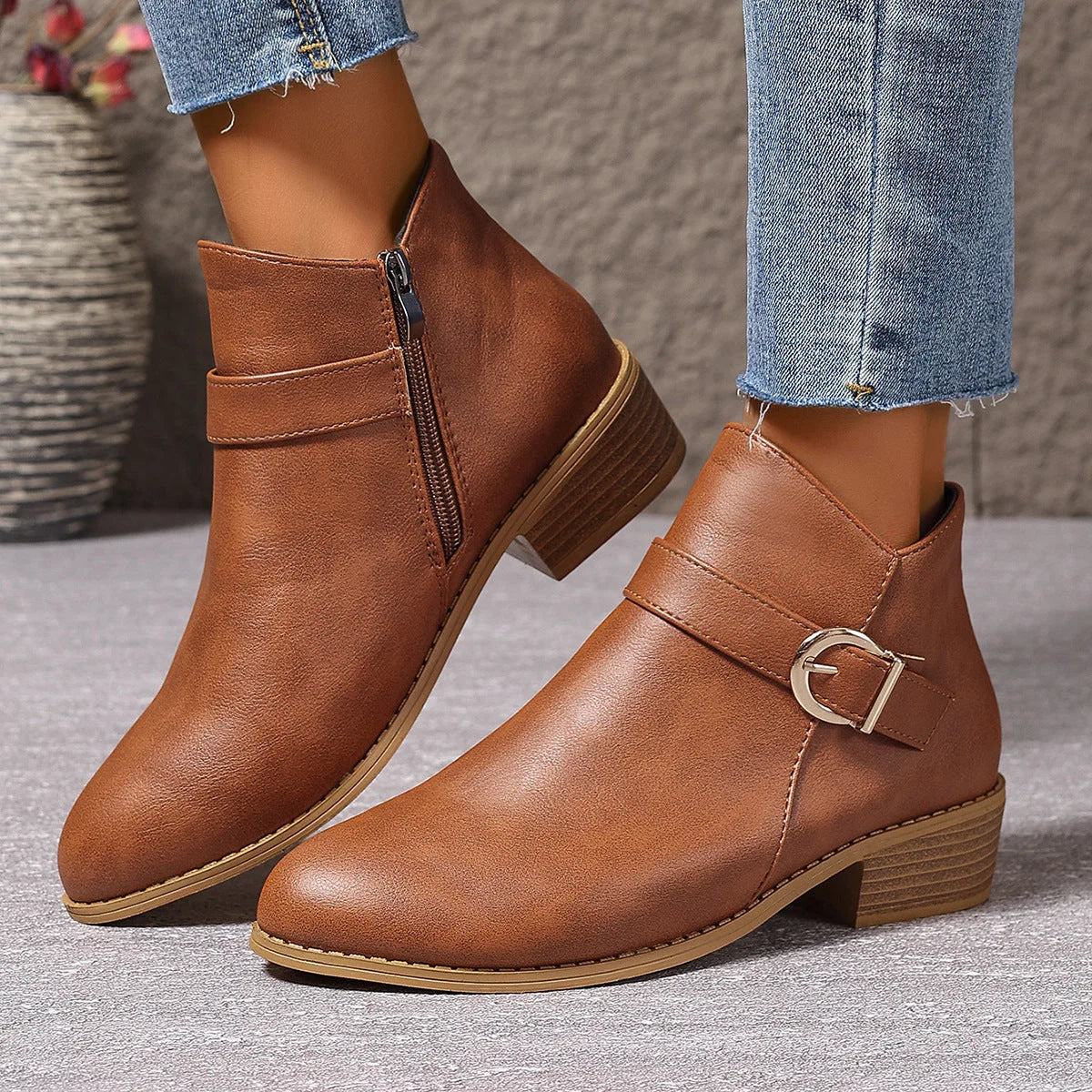 Leigh™ - Non-Slip Orthopaedic Ankle Boots